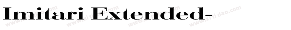 Imitari Extended字体转换